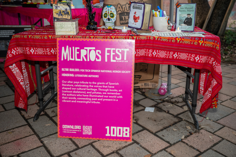 Sign for Fox Tech Altar