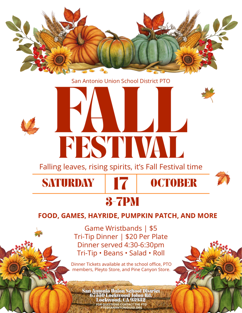 PTO Fall Festival Flyer