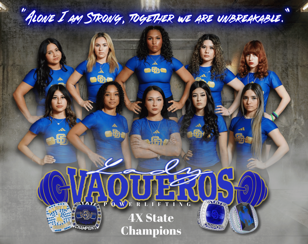 Lady Vaquero Powerlifting team
