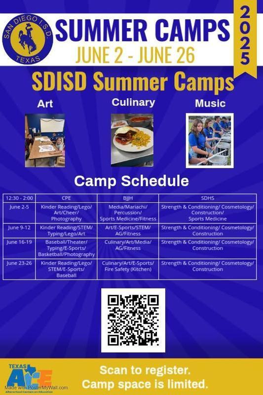 summer camps june 2 - june 26