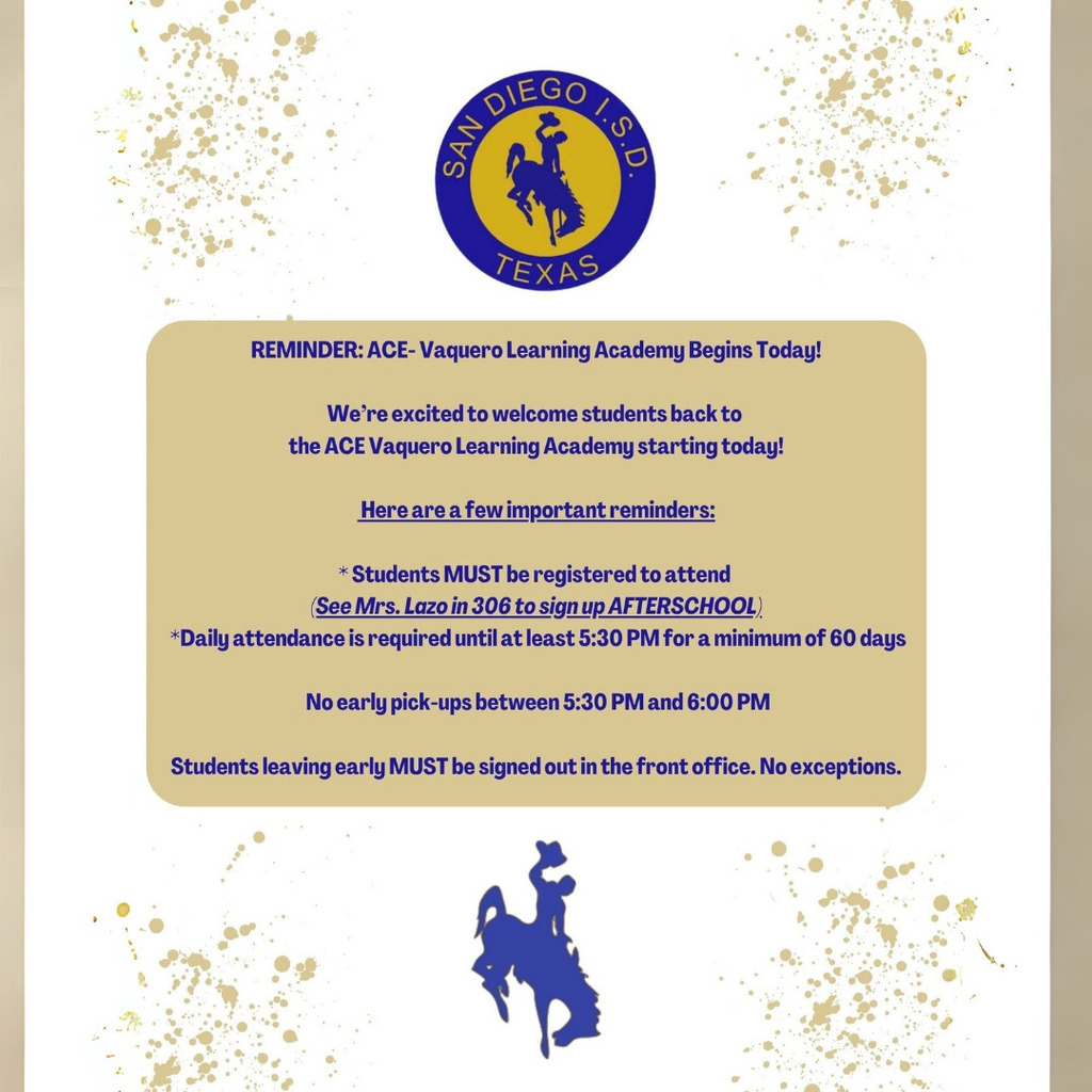 ACE Academy begins today!