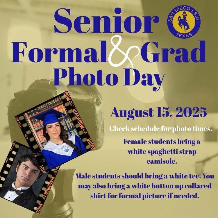 Senior Photos on Friday, August 15th