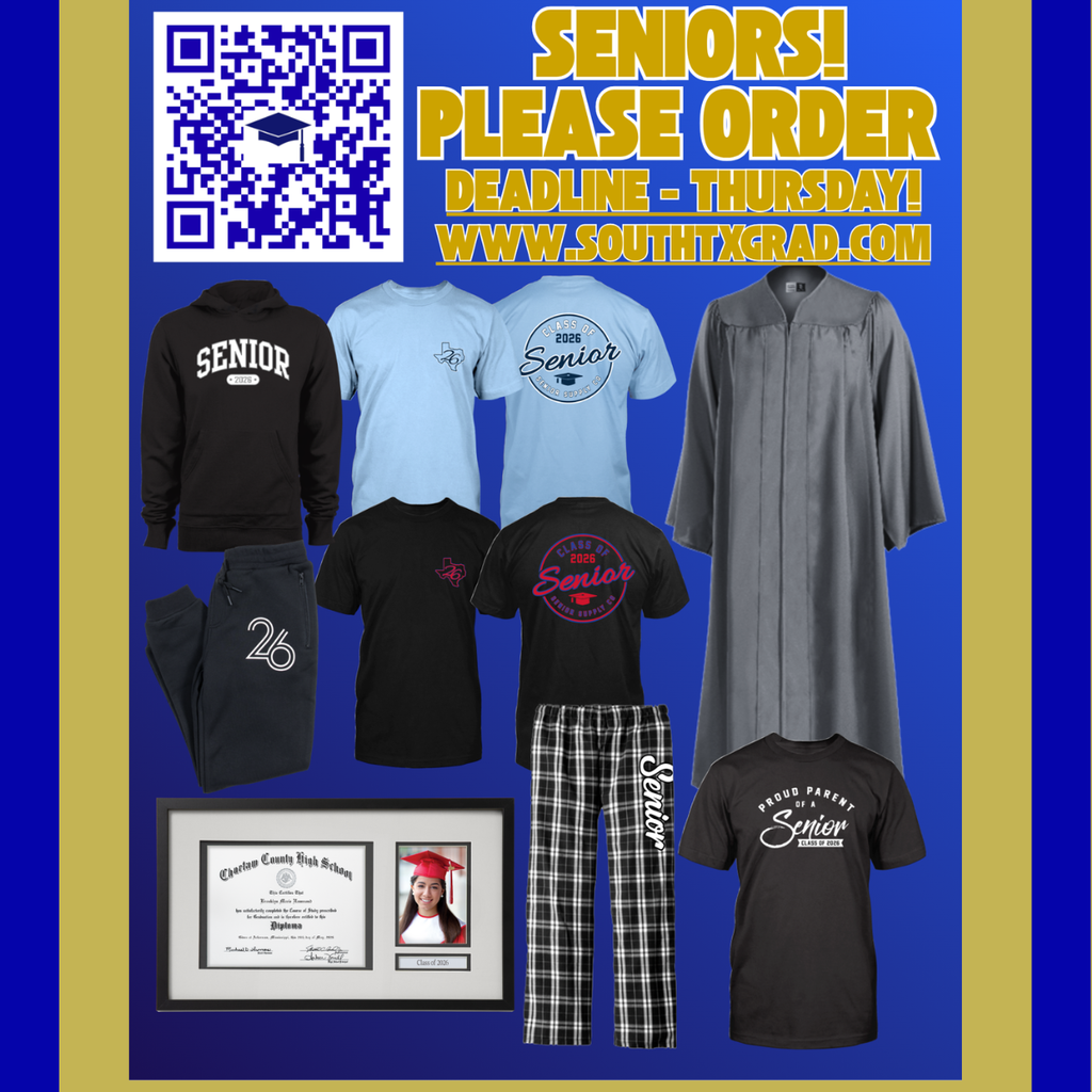 Senior graduation regalia ordering