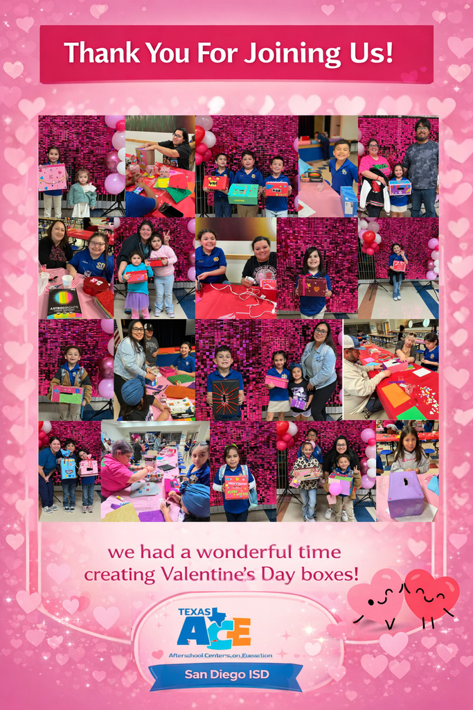 ACE Families valentine's day box decorating event