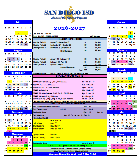 26-27 Academic Calendar