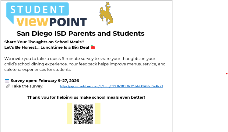 We would love to hear from you!  Let's be honest.....School Meals are a big deal!  🍎