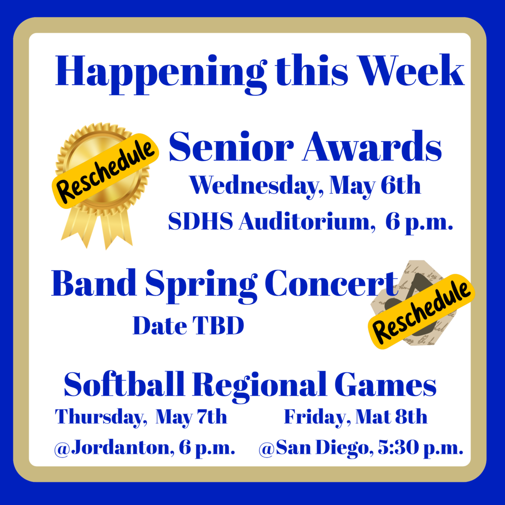 Rescheduled week events