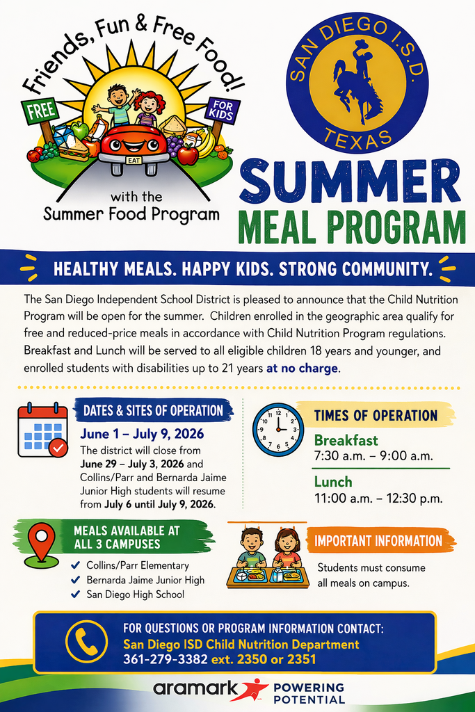 Join us for Summer Meals!!