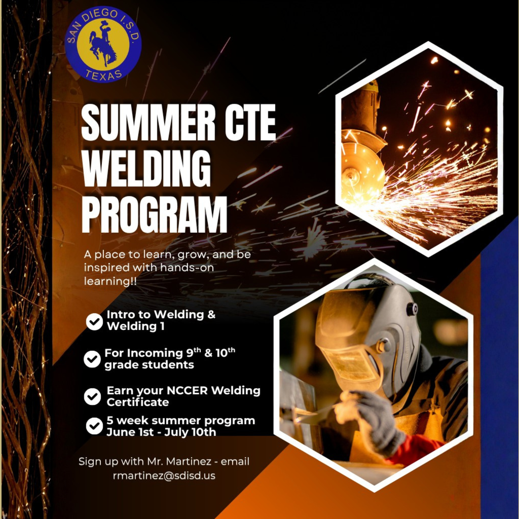 SDHS Summer CTE Welding Program
