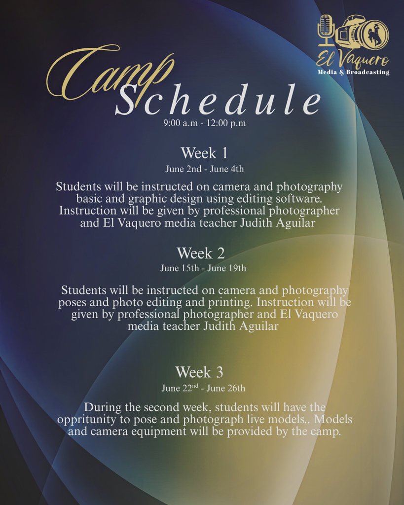 Camp Schedule