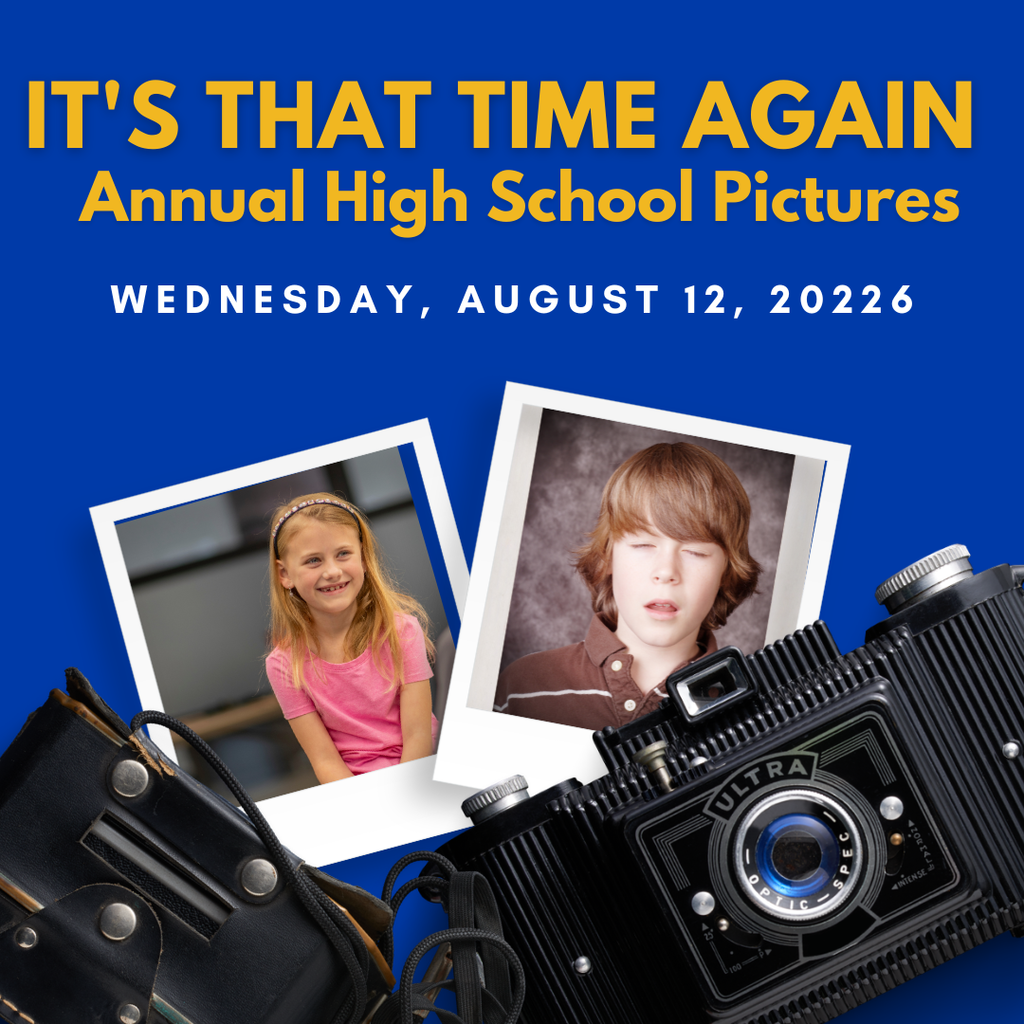 Picture Day, August 12th at BJJH  and SDHS