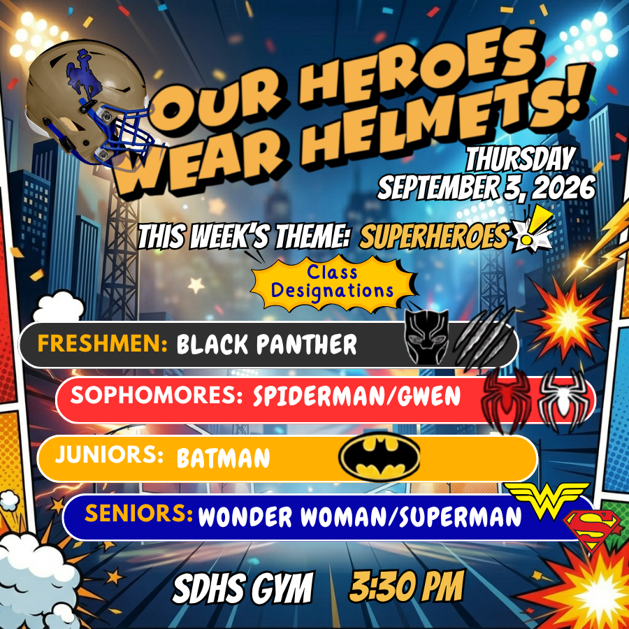 Superheroes Themed pep rally