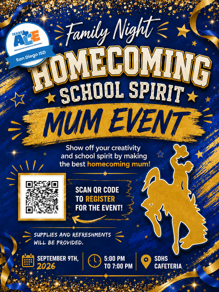 homecoming mum making, September 9th, from 5-6pm at the high school cafeteria