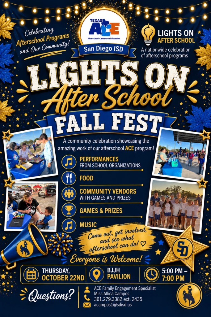 lights on afterschool, BJJH Pavilion area, Oct. 22nd, 5-6pm