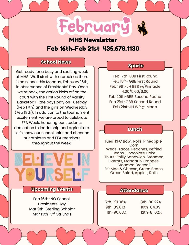 MHS Weekly Newsletter