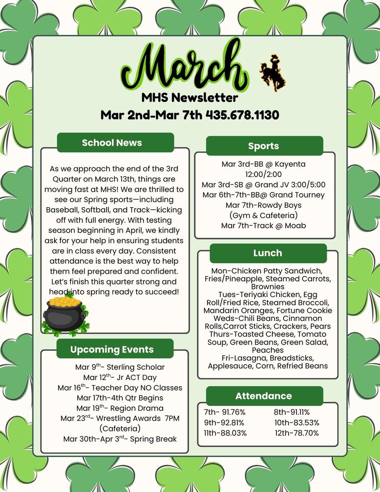 MHS Weekly Newsletter