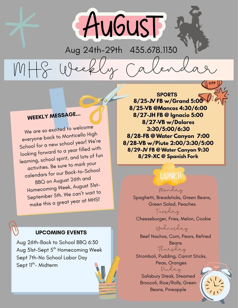 MHS Weekly Newsletter