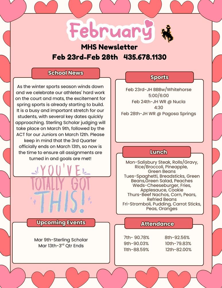 MHS Weekly Newsletter