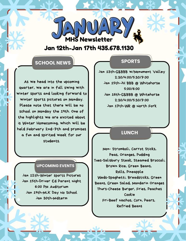 MHS Weekly Newsletter