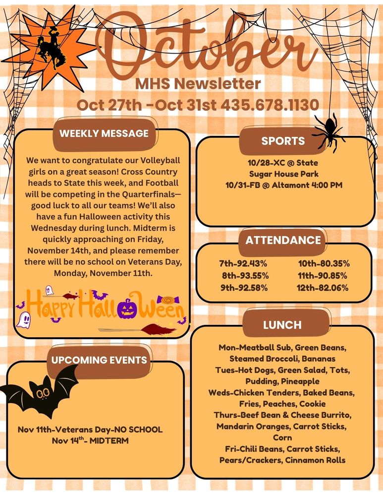 MHS Weekly Newsletter