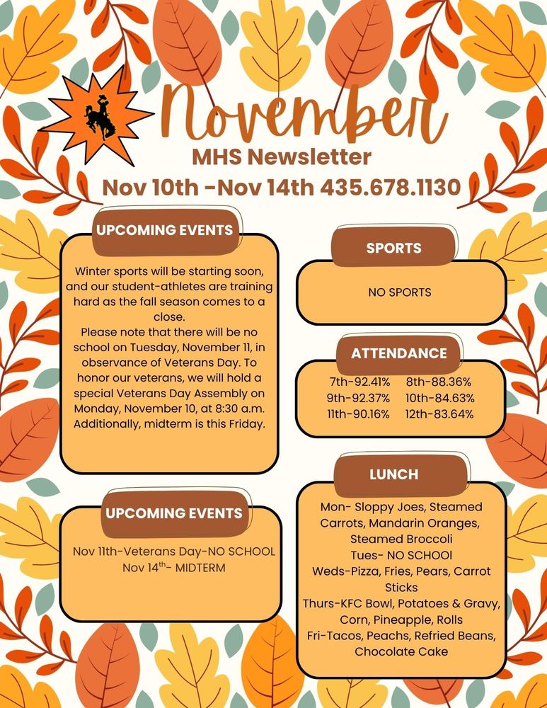 MHS Weekly Newsletter