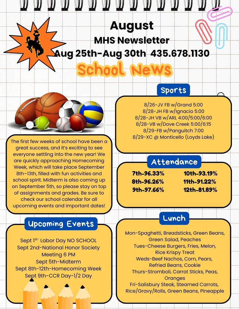 MHS Weekly Newsletter