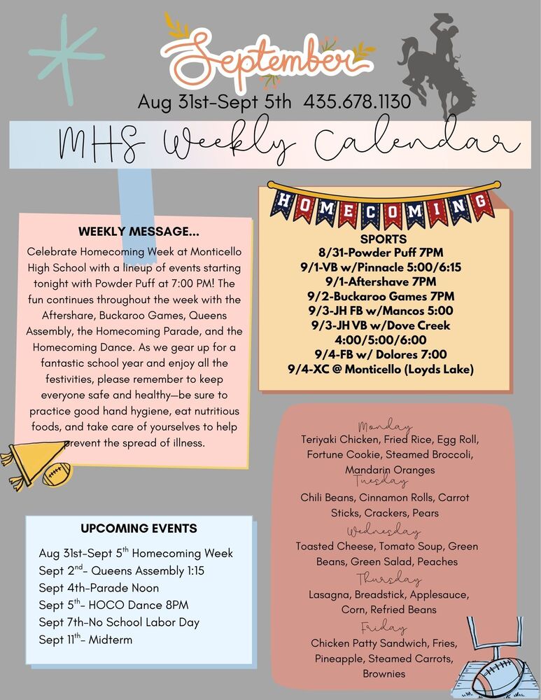 MHS Weekly Newsletter