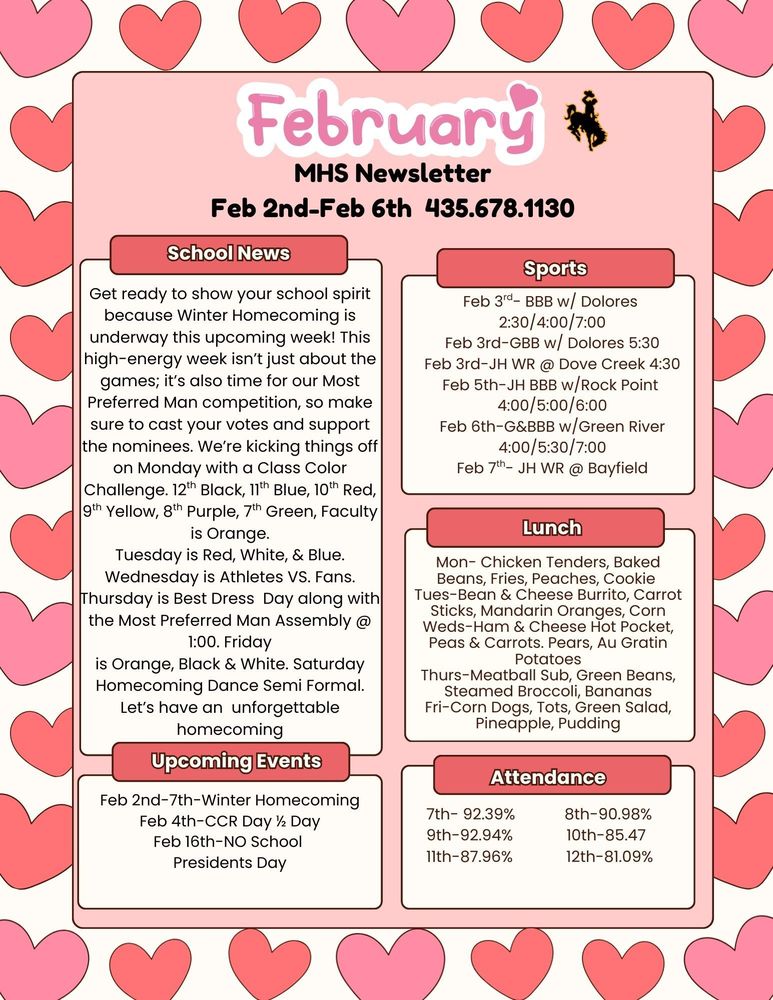 MHS Weekly Newsletter