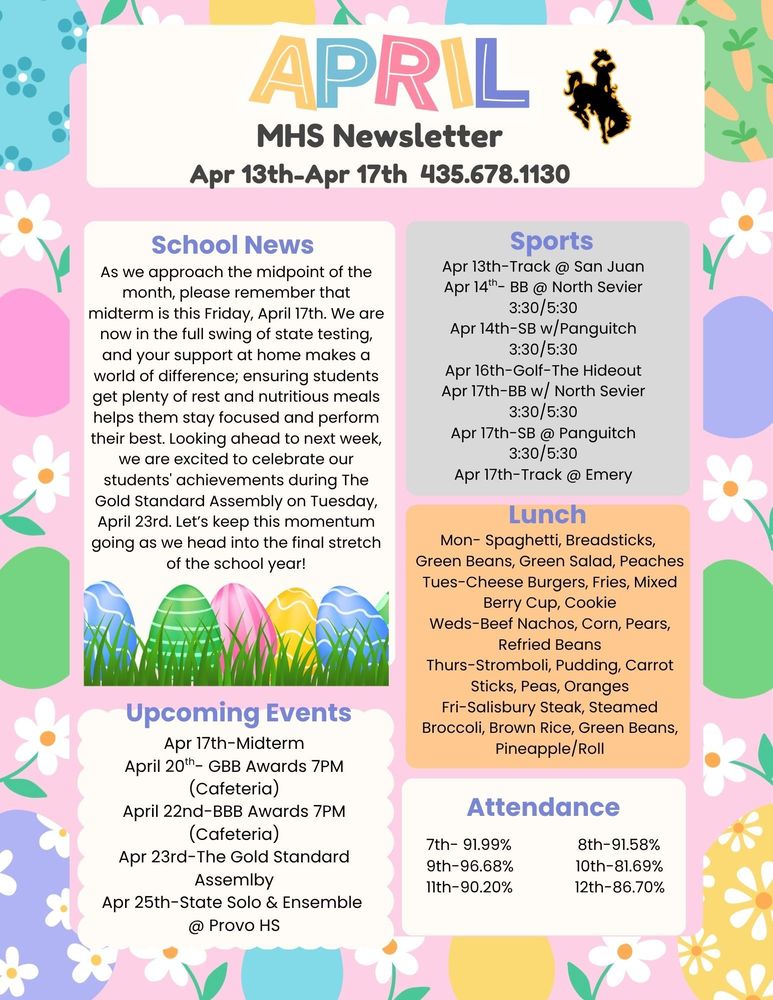 MHS Weekly Newsletter
