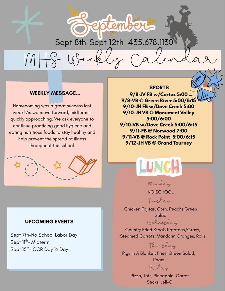 MHS Weekly Newsletter