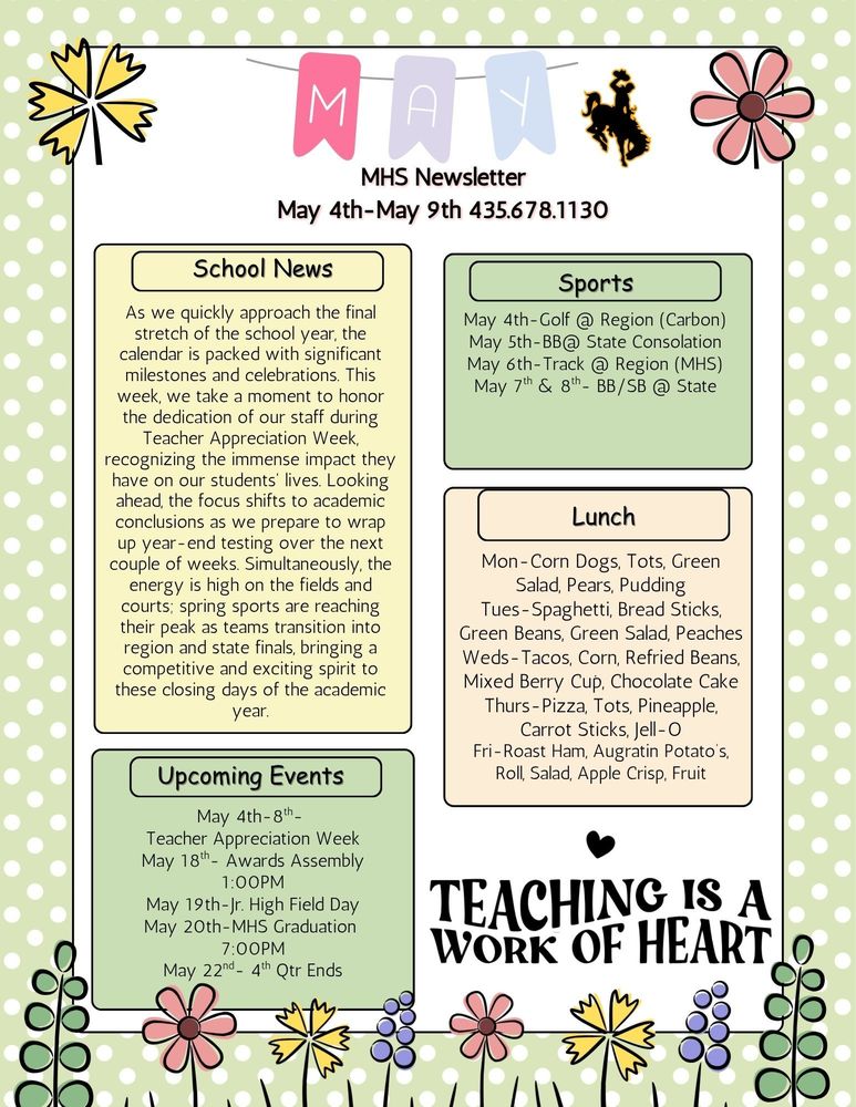 MHS Weekly Newsletter
