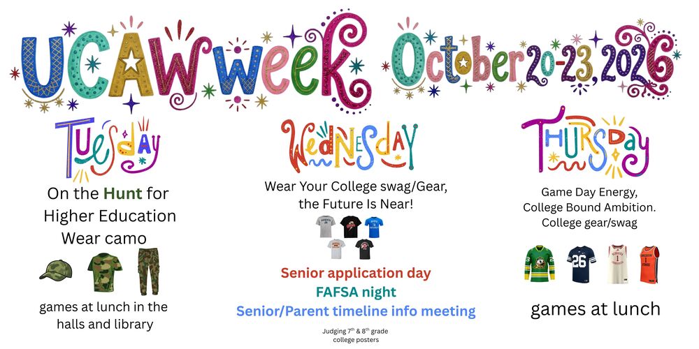 MHA UCAW Week Oct 20th-23rd