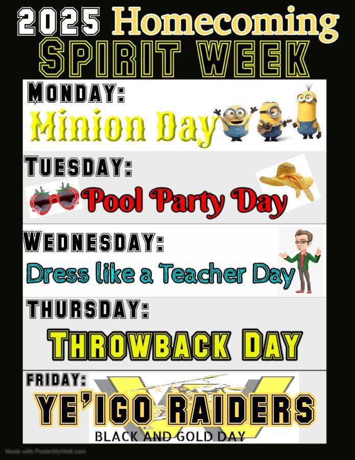 Homecoming Spirit Week 