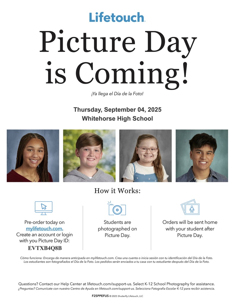 Picture Day is Thursday, September 4. To pre-order, go to this URL: mylifetouch.com and then, enter your Picture Day ID: EVTXB4Q8B. Advisors have a hard copy order form to send home with scholars. Questions go to this URL: lifetouch.com/support-us and select "K-12 School Photography".