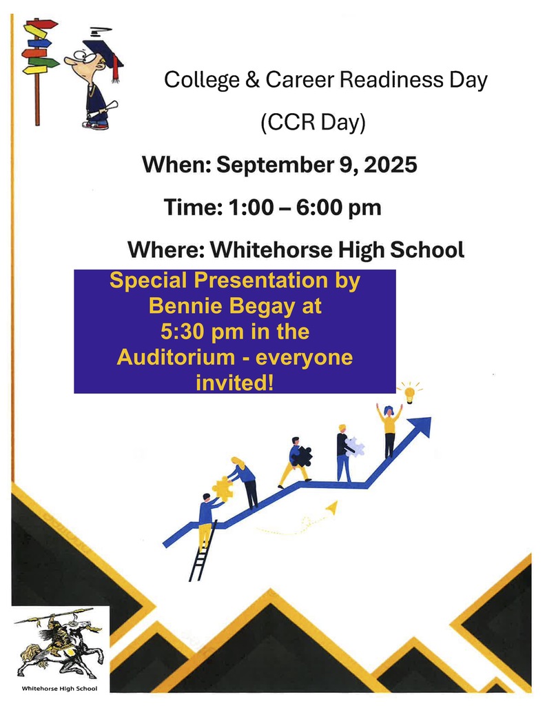 College & Career Readiness Day (CCR Day) is on Tuesday, September 9. Scholars get special programming from 8:15 am-noon. Buses depart campus at noon. We invite all scholars, families, and community members to join us in the Gym, anytime from 1-5:30 pm. Meet with your Advisor, teachers as needed, table presentations, and win door prizes! Then, join us in the Auditorium for a special presentation by Bennie Begay and dinner at 5:30 pm.