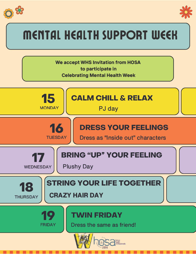 Mental Health Support Week - Sept. 15-19