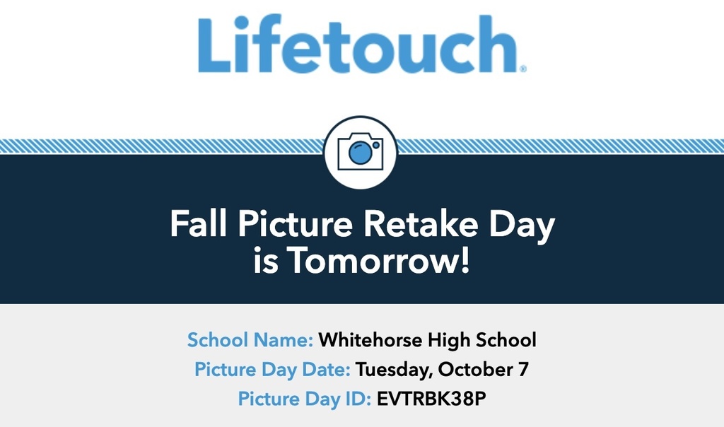 Just one more friendly reminder that Picture Retake Day is tomorrow (Oct 7).
