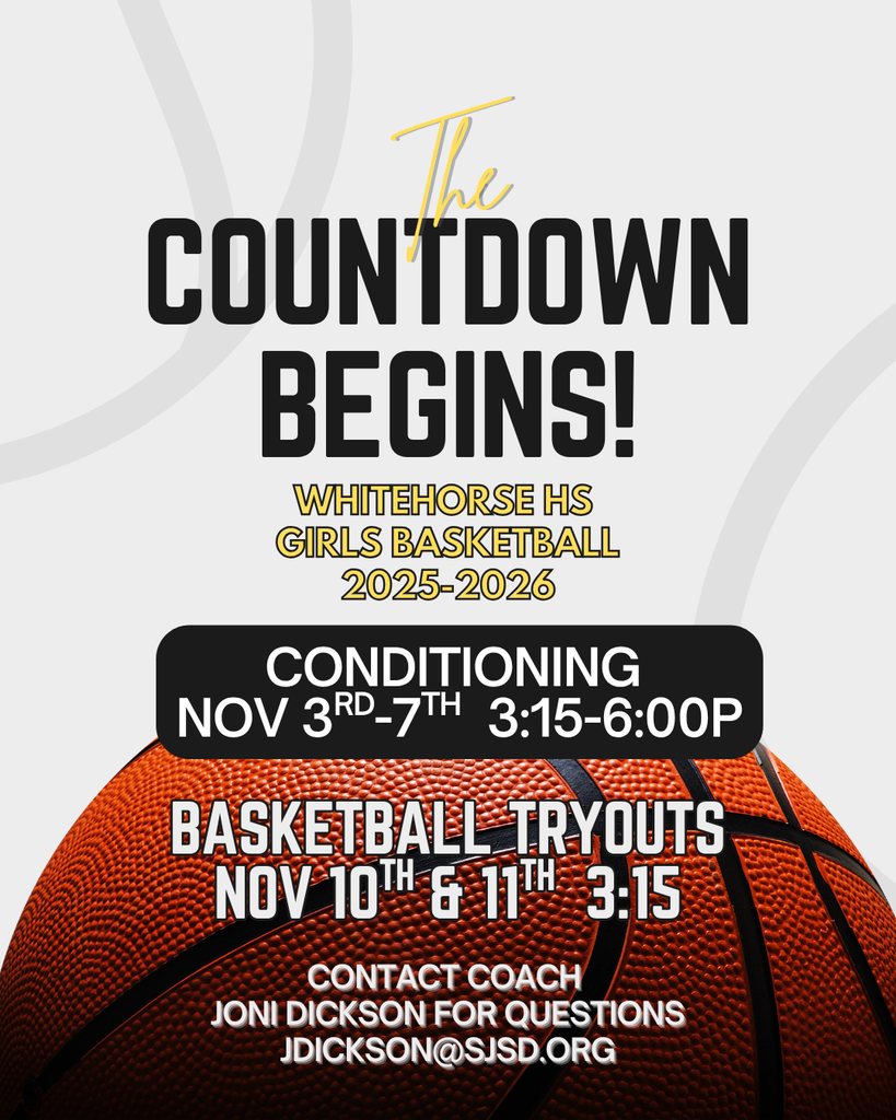 Lady Raider Basketball Tryouts are November 10 & 11. Email jdickson@sjsd.org for more information.
