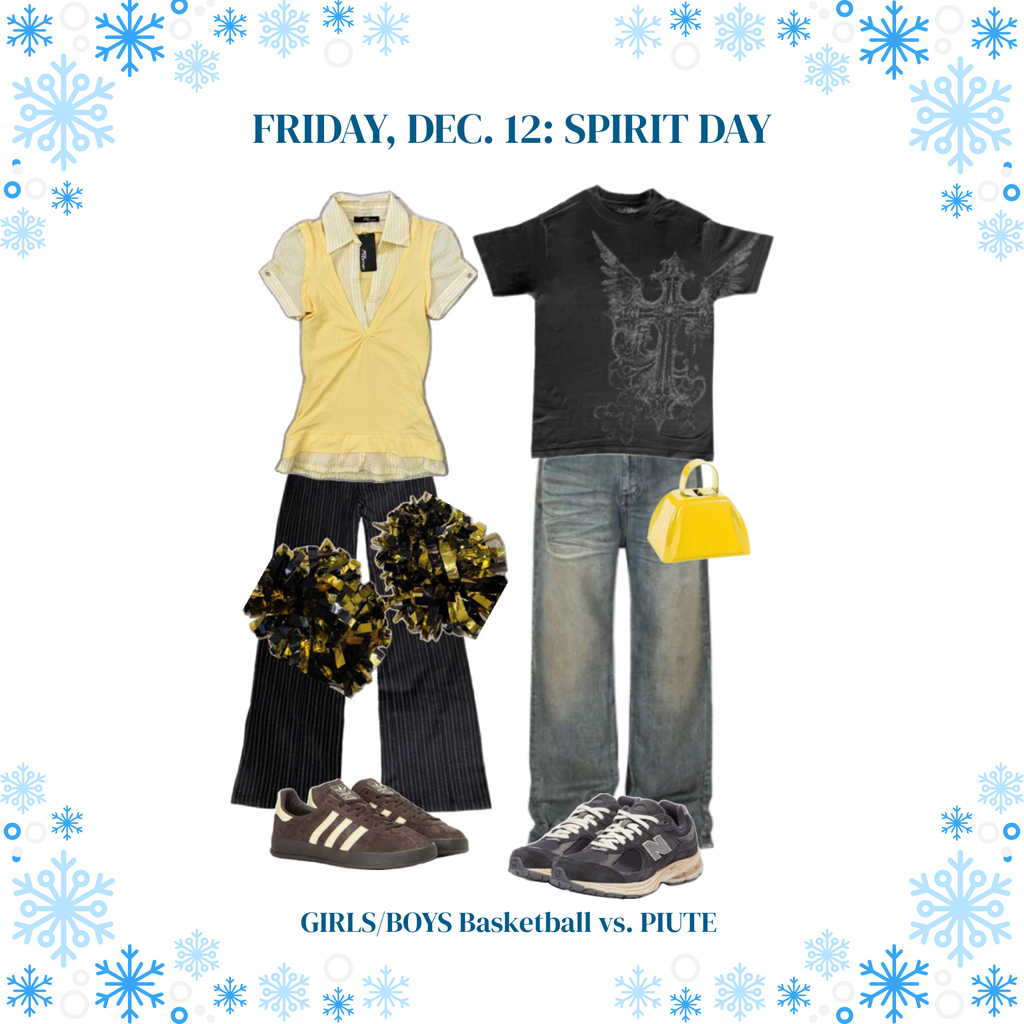 Thursday, December 12, is School Spirit Day