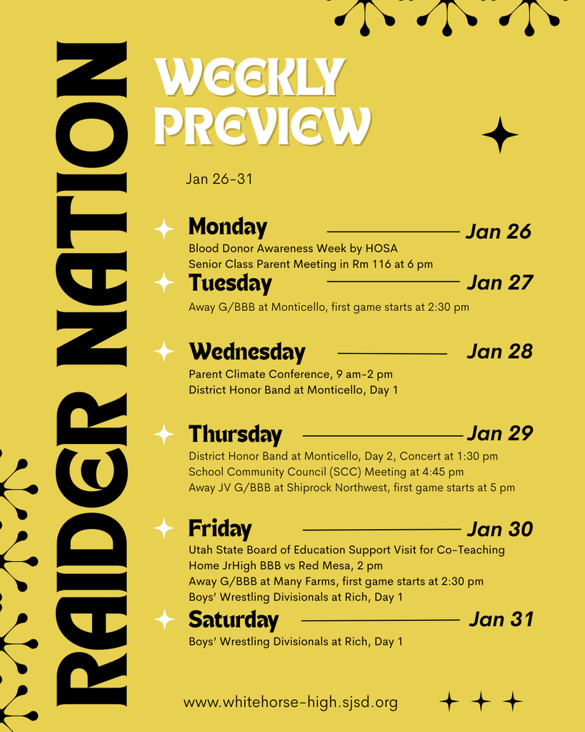 Raider Nation Weekly Preview for January 26-31