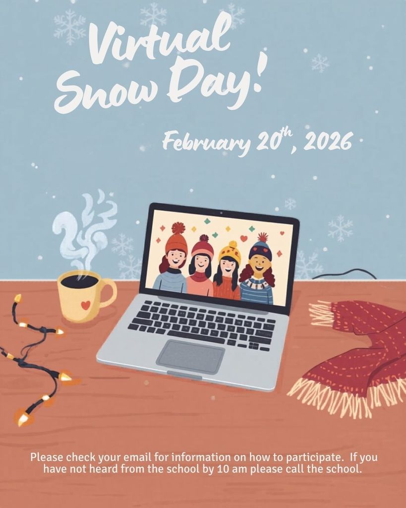 Due to inclement weather, Monticello High School will be holding a virtual learning day on February 20, 2026.  Teachers will be reaching out to students via email/Canvas messenger this morning.  The teachers will send students a message regarding, instructions on where to find the curriculum, what needs to be completed, and a way to get a hold of them if they need help. 