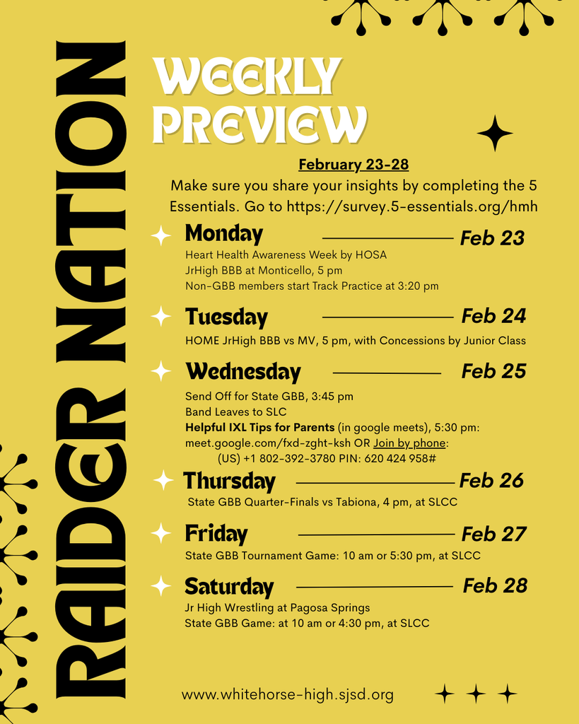 Raider Nation Weekly Preview for February 23-28