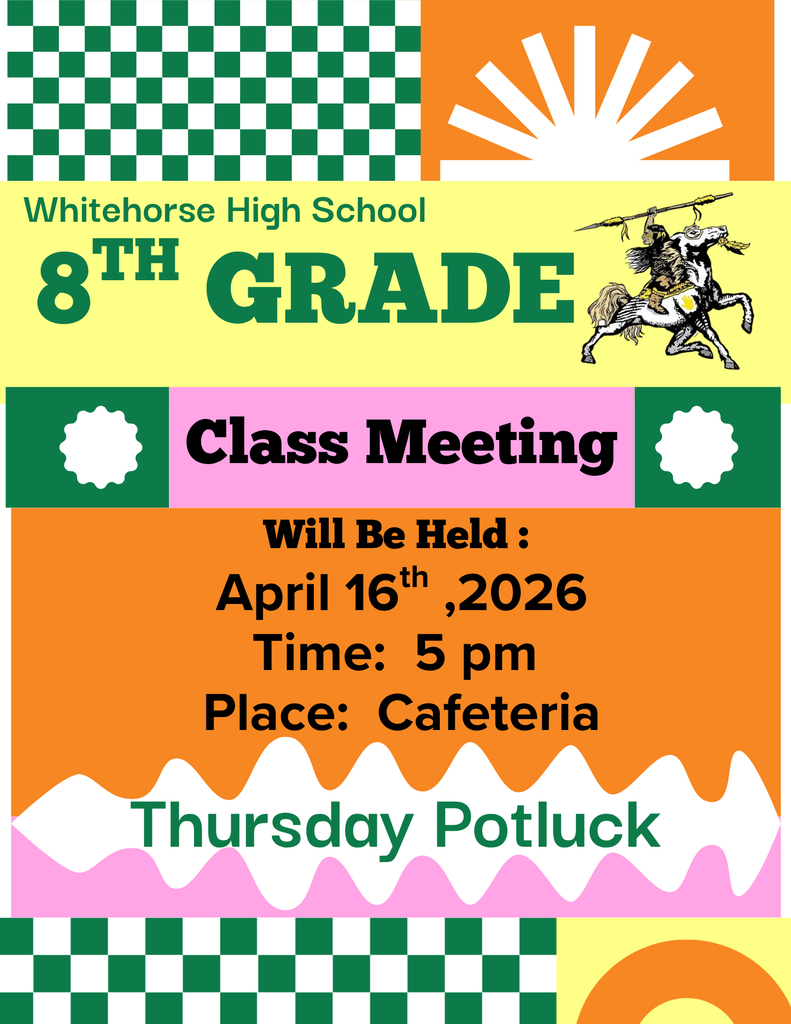 The 8th Grade Parent Meeting is today (April 16) at 5 pm in the Cafeteria (and held as a potluck).