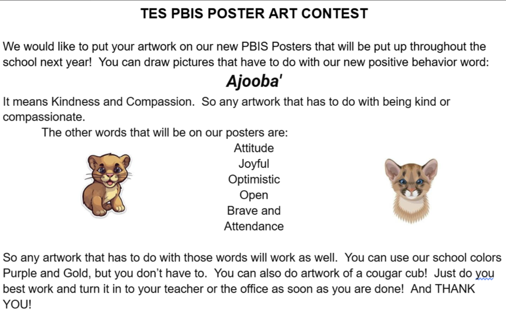 PBIS Poster Contest