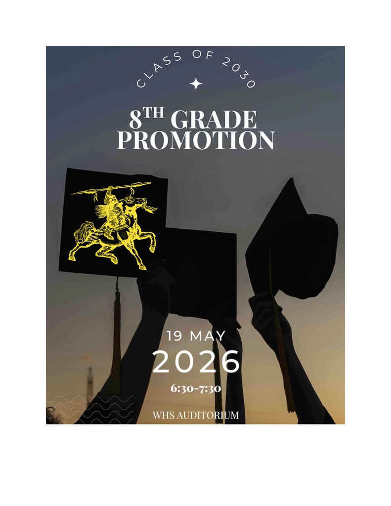 We invite our school community and family members to join us at 8th Grade Promotion today (May 19) at 6:30 pm. Please help us celebrate the 8th graders who have accomplished another milestone!