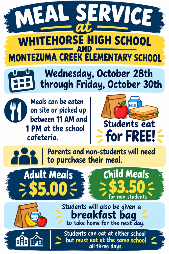 Meal Service for October 28-30, 11 am-1 pm