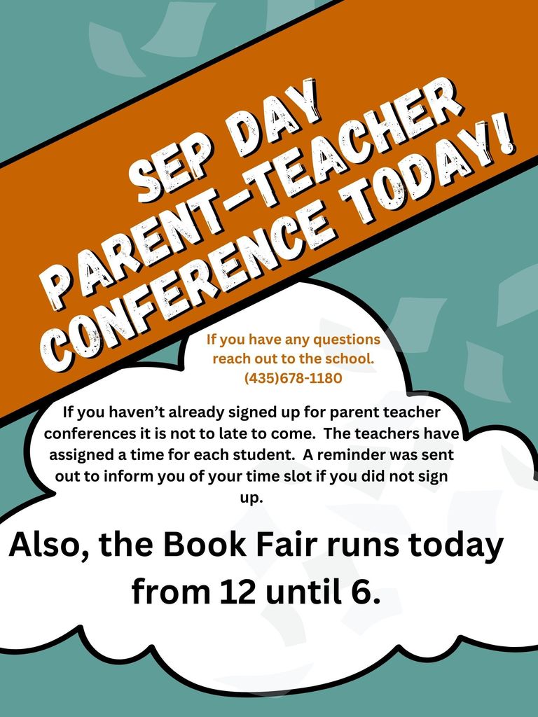 CCR day - parent-teacher conferences and the Book Fair at MES today!