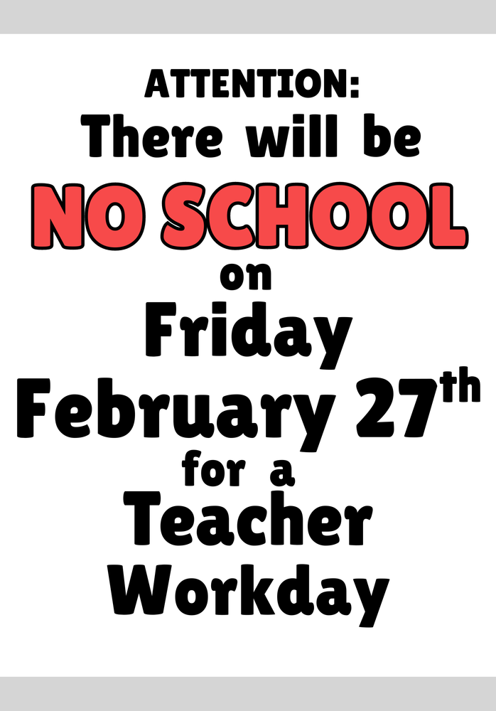 2/27 No School