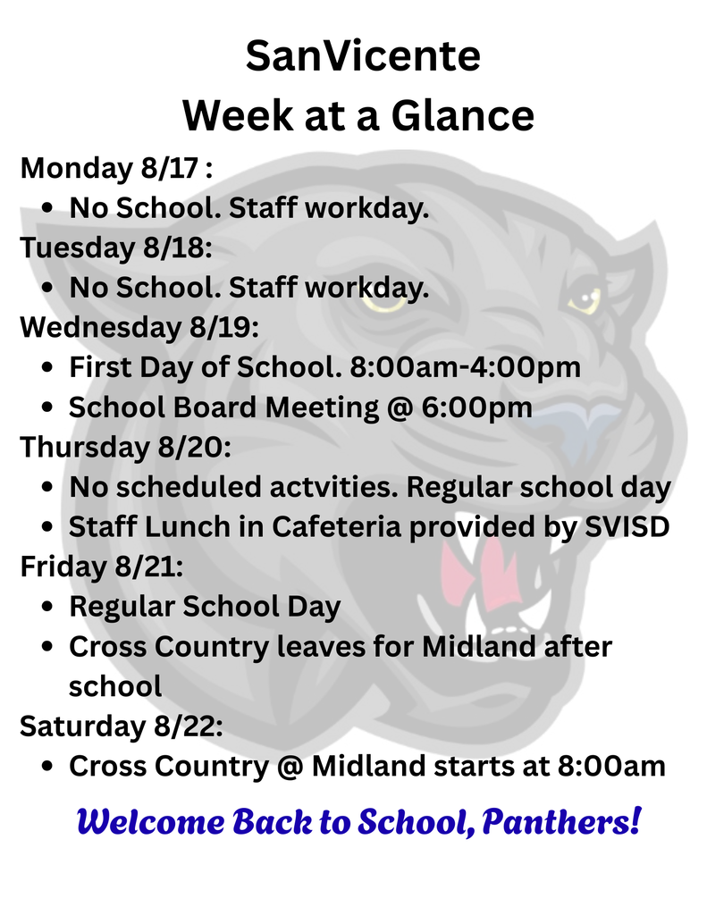 Week in a Glance