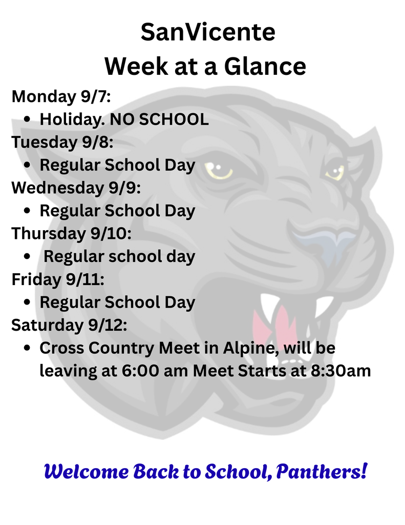 Week of a Glance
